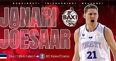 Janari Joesaar nuevo jugador de BAXI Manresa